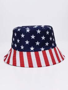 1pc Unisex Reversible Bucket Hat, UK Flag & Lion Print Sun Cap, Foldable UV Protection Beach Hat For 2026 World Cup & Music Festivals - Reversible Fisherman's Hat - View 12