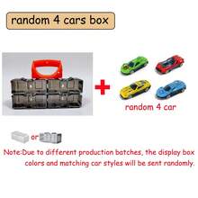 1:64 Scale Acrylic Car Display Case, Multi-Layer Assembly Storage Cabinet, Model Display Rack, Collectible Gift, Cars Not Included, Available In Packs Of 1, 3, 4 Or 5. - Box Of 4 Random Cars - View 1