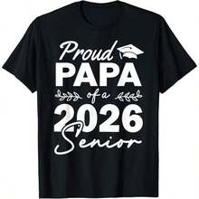 Cute Unisex Premium Casual T-Shirts, "Super Proud Aunt Of 2026" Graduation Family T-Shirt, Comfortable Loungewear, Everyday Fashion, Party T-Shirt, Unisex Style, Gift T-Shirt, Sizes S - XXXXL, Black - 黑色 11 - 查看 6