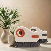 2-In-1 Window Track Cleaning Brush, Groove & Crevice Cleaner With Hidden Scraper, Hard Bristle Gap Cleaning Tool - B - Xem 5