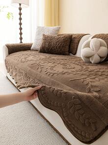 1 chiếc đệm sofa nhung jacquard mềm mại, chống trượt, thân thiện với thú cưng, phiên bản mùa đông, dày dặn, ấm áp, phù hợp cho sofa 1-4 chỗ ngồi, có thể giặt máy. - Nhiều màu - Xem 12