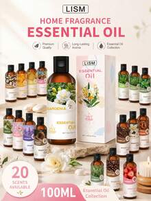 100毫升/30毫升/多种规格，20种香氛精油，薰衣草、玫瑰、樱花、茉莉、草莓、柠檬、甜橙、檀香、香草、芦荟、尤加利、迷迭香、薄荷、肉桂、蓖麻油 - 1PC - 查看 2