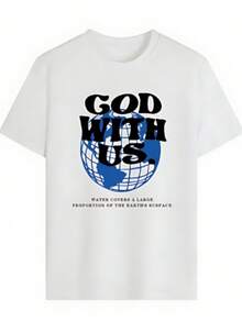 100% Cotton T-Shirt With Print, Vintage Italian Style European Summer, Casual White For Beach And Vacation. Unisex T-Shirt - 白色 - 查看 2