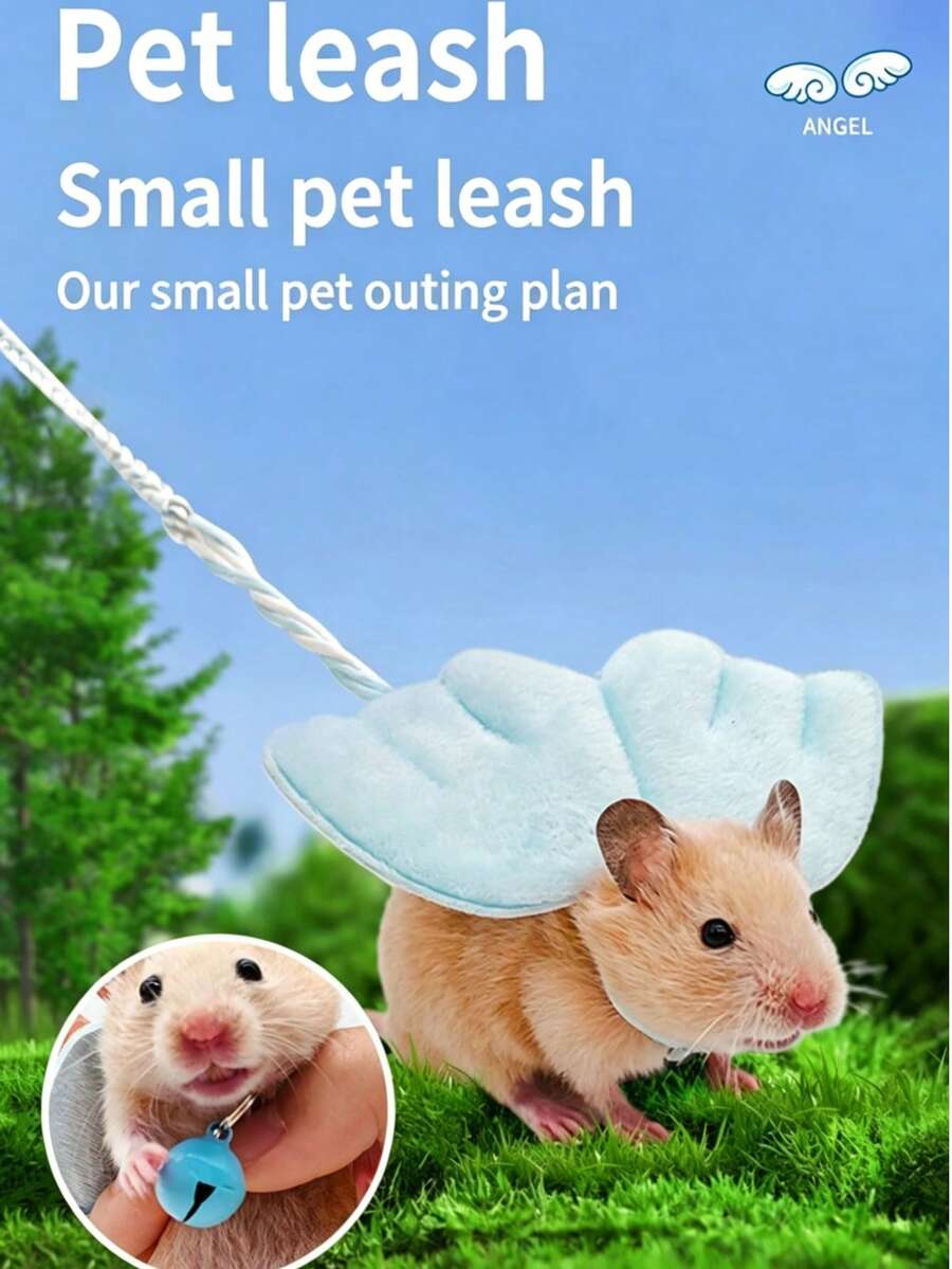 Dây dắt chuột hamster, sóc, áo nịt gấu bông, chuột lang, dây dắt chuột đi dạo ngoài trời - Nhiều màu - Xem 1