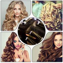 Breathable Permanent Hair Perming Kit - Perming Solution With Mesh Papers For Home Hair Perms - Multicolor - View 5