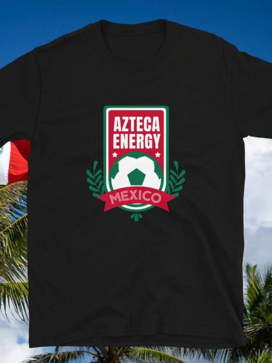 México - Camiseta Azteca Energy - Negro - Ver 1