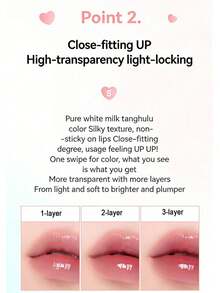 Colorgram Honey Candy Cane Sweet Lip Gloss - Glossy Lip Tint, Mirror Shine, Moisturizing Lip Tint, Spring/Summer Nude Pink, First Love Milk Series - Sweet Lip Gloss 03 - View 3