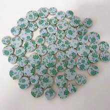 100g/3.53oz DIY Mosaic Tiles, Ice Crackle Effect Multiple Colors, Round Floral Pattern Tiles, Suitable For DIY Crafts, Creative Art Glass Mosaic, Jewelry Making And Home Decor - Multicolor - View 28