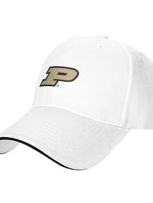 Purdue Boilermakers,Adult Universal Sports Baseball Hat Comfortable Fit Running Fitness Casual Visor Cap,, - trắng - Xem 1