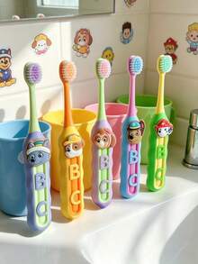 1/2Pcs/Set Paw Patrols Toothbrush Soft Bristle Toiletry Tools Cartoon Anime Chase Skye Woman Man Toothbrushes - Multicolor - View 2