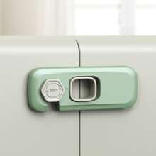 2pcs Baby Safety Fridge Lock, Drill-Free Self-Adhesive Refrigerator Door Lock, Child-Proof Cabinet Door Drawer Lock, Anti-Opening Finger Pinch Protection, Durable ABS Safety Lock, Suitable For Kitchen Home - Thickened Upgraded Version - View 11