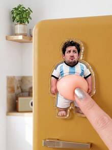 1 pieza Imán de nevera personalizado divertido y lindo con diseño de barriga, imán de foto acrílico irregular personalizado, diseño creativo, decoración de cocina, regalo de anuncio de embarazo, regalo de pareja humorístico, múltiples estilos de barriga recuerdo familiar, tiras de fotos magnéticas - Multicolor - Ver 20