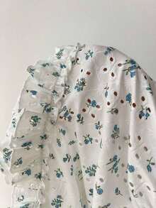 Camiseta ajustada con pliegues en el busto a rayas rosas para el verano - Blanco - Ver 6