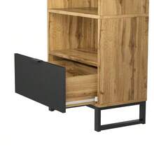 Wardrobe - 1 Piece, 1 Drawer, One Compartment With Adjustable Shelves, With Clothes Rail - Natural - View 10