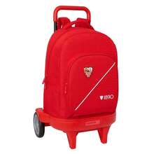 | Large Rolling Backpacks Sevilla FC Compact Evolution Removable Washable And Water Resistant, 6" With USB Double Padded Compartment, Hidden Anti-Theft Zipper, Organizer, Red, 6? - Option 11 - View 2