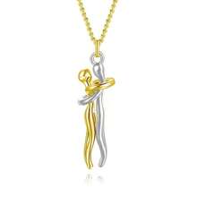 1 chiếc mặt dây chuyền hình ôm thời trang, quà tặng kỷ niệm Ngày của Mẹ/Ngày của Cha, món quà nhỏ ý nghĩa - Món quà hoàn hảo - Nhiều kiểu dáng - Xem 9