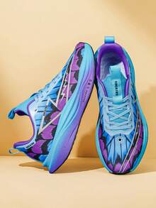 Men's Running Shoes, Lightweight & Fashionable Versatile Running Shoes, Professional Marathon Full-Length Carbon Plate Racing Shoes, Shock-Absorbing & Rebound Sports Shoes, Training Shoes, Suitable For Outdoor Sports And Casual Fitness, Unisex, All Seasons - Purple Moon - View 8