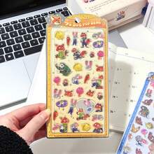 Cute 3D Embossed Stickers, Suitable For Decorating Phone Cases, Notebooks, DIY Projects, Making Fun Stickers, Also Applicable To Expand Diaries And Planners, 3D Relief Stickers, Diary Stickers, Decorative Stickers, Stationery Stickers - Multicolor - View 8
