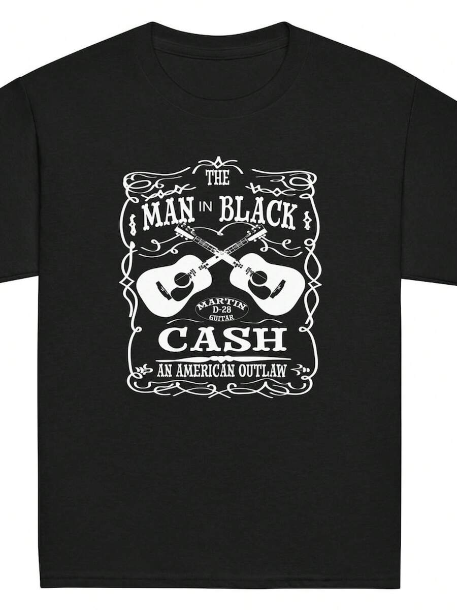 Men's Black T-Shirt - 白色 - 查看 1