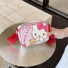 SANRIO Túi công chúa hoạt hình Hello Kitty thời trang, ví đựng tiền xu chống thấm nước bằng da PU - Túi đựng mỹ phẩm nữ có dây đeo vai nhẹ, có thể điều chỉnh, chất liệu polyester bền chắc, ví chống trộm dễ thương, phù hợp sử dụng hàng ngày/du lịch - Quà tặng Ngày Valentine và Quà tặng đặc biệt Ngày Phụ nữ - Quà tặng tựu trường. Túi đeo vai hoạt hình dễ thương, túi đeo chéo chống thấm nước, túi xách hoạt hình thời trang, quà tặng sinh nhật, thiết kế dễ thương ngọt ngào, quà tặng sinh nhật, quà tặng tiệc tùng, quà tặng Halloween, quà tặng Phục sinh, quà tặng Giáng sinh. - Nhiều màu - Xem 6