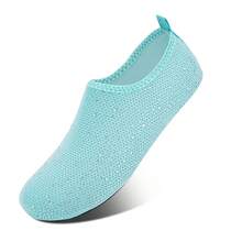aikwd Unisex Rhinestone Water Shoes, Shiny Non-Slip Water Socks, Quick-Dry Barefoot Swimming Shoes, Suitable For Beach, Yoga, Pool And Outdoor Activities - Blue - View 6