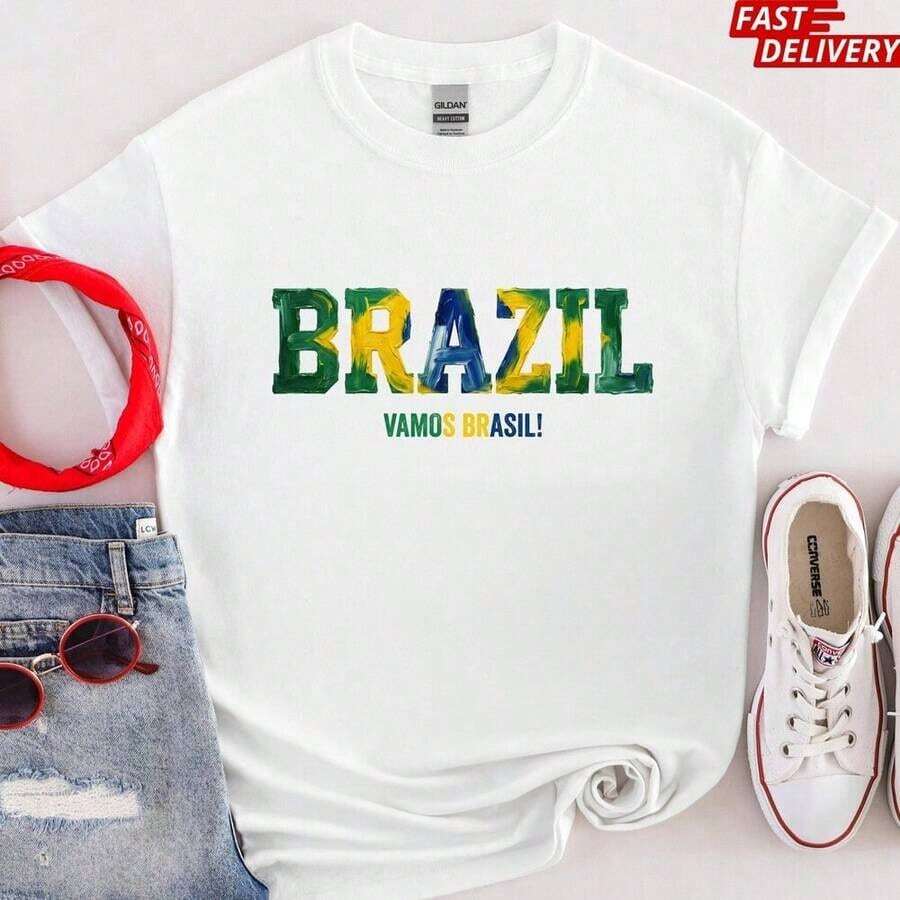 England Football Shirt ComfortColors_ Patriotic T-Shirt For World Football Fans_ Gift For Football Lovers _ Women's T-Shirts - 白色 10 - 查看 1