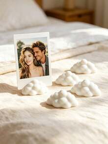 Set Dekorasi Foto Personalisasi 5 Buah, Stand Pajangan Foto Lucu, Stand Pajangan Foto Berbentuk Awan, Tempat Kartu Mini, Cocok untuk Dekorasi Meja, Kamar Tidur, Kamar Mandi, Kantor, Ideal untuk Dekorasi Rumah, Pesta, Pernikahan, Liburan - A - View 7