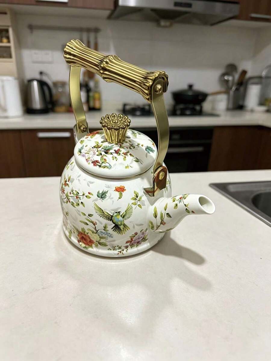 1个搪瓷鸣笛水壶，适用于燃气灶和电磁炉，可用于冲泡咖啡、奶茶，也可户外便携式烧水，包装精美，是馈赠亲友的理想之选。 - 查看 1