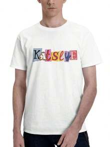 Unisex KATSEYE Collage Magazine Style Letter Graphic T-Shirt, K-Pop Girl Group Y2K Retro Print Casual Short Sleeve TeePlayeras De Mujer Algodon Blusas Frescas Para El Calor Blusas Dama Playeras Mujer Blusa Blanca Playeras Basicas De Mujer Blusas Oversize Para Dama  Y2k Mujer Verano Camisetas De Mujer Algodón Playeras Para Mujer Envio Nacional - Blanco - Ver 8