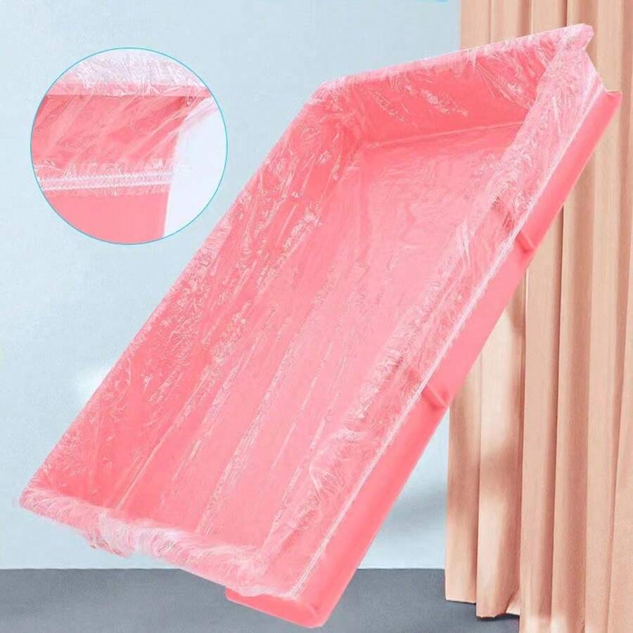 10 piezas Película PE desechable universal conejo jaula para pequeño animal para limpieza - transparente - Ver 1