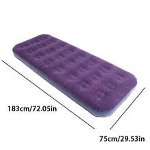 Blue Inflatable Air Mattress, Outdoor Picnic Rest Inflatable PVC Material Thickened Portable - Blue - View 6