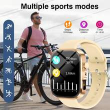 New Full Touch Screen High Definition Fashion Smart Watch, Wireless Calling Function, Compatible With Android And IOS Phones, Perfect Gift For Women - Multicolor - View 5