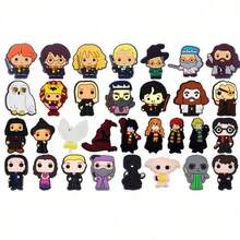 Warner Bros 21/31/52pcs Harry Potter Shoe Charms Set, PVC Shoe Decorations, Shoe Accessories Charms, Gift Idea For Birthday Christmas Halloween Party Favors, For Kids - Multicolor - View 4
