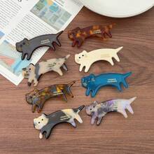 4pcs/1pc Korean Cute Acetate Cat Hair Clips, Side Clips, Bangs Clips For Women, New Design,Hair Claws,Bobby Pin - Cat - View 11