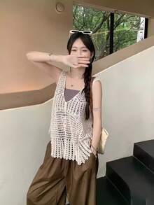 Women Tank Tops & Camis - Outer Vest - View 2