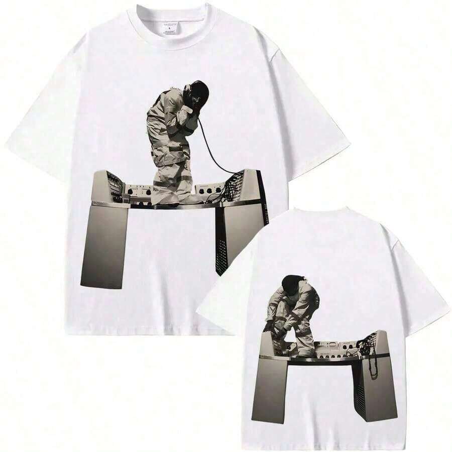 Camisetas Casuales Premium Unisex Bonitas; Ropa para Hombre; Camisetas de Verano 2026 Nuevo Álbum OCTANE COVER Camiseta Estampada Don Toliver Camiseta de Alta Calidad Verano Harajuku 100% Algodón Casual Grunge Camisetas de Cuello Redondo Camisetas Divertidas Camiseta Gráfica Camiseta de Anime Conjuntos para Parejas a Juego para Vacaciones Conjuntos de Verano Algodón Puro Es Suave y Amable con la Piel 6RGK - Blanco - Ver 1