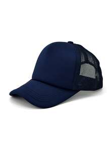 1 Stück Unisex Trucker Cap, einfarbige Baseballkappe, Street Fashion Mesh Cap, Outdoor Sonnenschutz Freizeitkappe, geeignet für Frühling, Sommer, Herbst, Reisen, Strand - Verschiedenfarbig - Übersicht 9