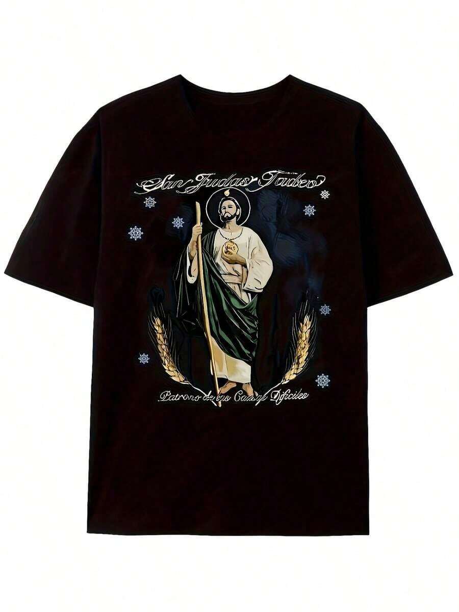 1 Piece Salt N Pepa 90s Retro Graphic Tee For Women - Vintage Rap Group Style, Casual Crew Neck T-Shirt With Salt & Pepa Letter Print And Microphone, Comfortable Fit For All Seasons, Great For Gym And Casual Wear, 180g 100% Cotton. - 黑色 5 - 查看 1