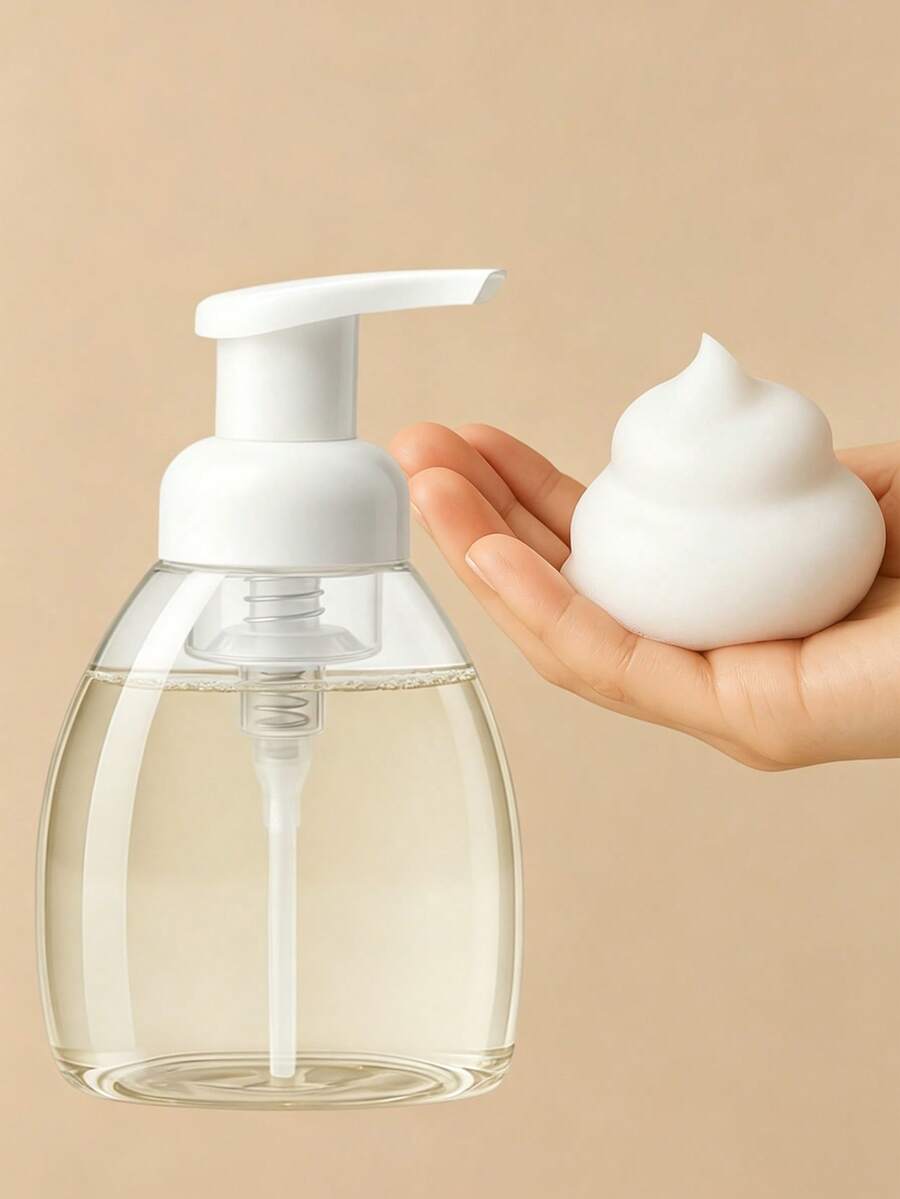 Foam Soap Dispenser Bottle For Concentrated Or Regular Soap, Refillable Empty Plastic Container For Liquid Soap, Suitable For Kitchen, Bathroom And Commercial Use