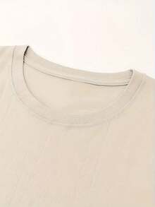 Women's Casual Summer T-Shirt With Crab Walking Towards The Sea Design | Versatile Printed T-Shirt For Women, Spring-Summer Season, Machine Washable, 95% Polyester, 5% Spandex, Knit Fabric, Regular Length, Everyday Wear For Men And Women, Blouses For Women, Holiday Wear For Women. - 杏色 - 查看 6