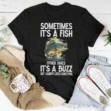 Cool Fishing T-Shirt For Women Fisherwomen - Black - View 3