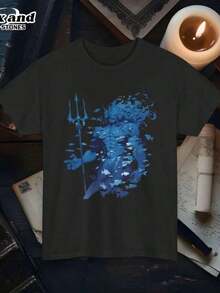 1 Piece Persephone T-Shirt Greek Mythology T-Shirt Persephone And Hades T-Shirt Poet T-Shirt Dark Academia Style 180g 100% Cotton - 黑色 6 - 查看 11