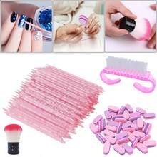 Bộ dụng cụ chăm sóc móng chuyên nghiệp, bao gồm dũa móng, khối đánh bóng, kìm cắt móng tay & móng chân màu đen, dũa đánh bóng - Nhiều màu - Xem 2