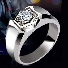Nhẫn kim cương 2 carat thanh lịch dành cho quý ông, chiếc nhẫn phong cách và cuốn hút dành cho doanh nhân lịch lãm. - Một chiếc nhẫn kim cương 2 carat tuyệt đẹp bằng vàng trắng. - Xem 6
