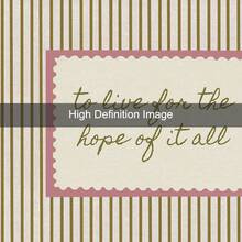 1幅带框/不带框励志帆布海报，主题为“为希望而活”，条纹字体，励志名言墙面艺术印刷品，少女房间美学装饰，简约学院风艺术画，适用于公寓、客厅、卧室、现代家居装饰 - Poster - 查看 7