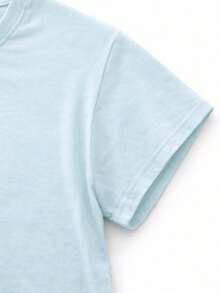 This High-Quality 100% Cotton T-Shirt Guarantees Exceptional Softness To The Touch, A Round Neck With A "Disney  Dreamer Department" Print, And Short Sleeves. - 水 - 查看 2