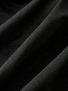 MOD Vestido negro de manga larga para mujer, ropa de negocios para mujer - Negro - Ver 4