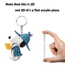 Cartoon Snoopy Keychain Pendant For Car Decoration, Small Accessory For Girls, Mood-Themed Gift For Couples, Small Present For Lovers - Irregular - View 7