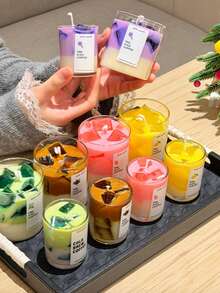冰咖啡果凍香氛蠟燭 多種香味芳療蠟燭 無煙玻璃杯蠟燭 家居裝飾與氛圍營造 適用於家居裝飾、派對裝飾、居家用品、婚禮裝飾、禮品、紀念品、情人節禮物、母親節、感恩節 - 多樣化香型 - 查看 1