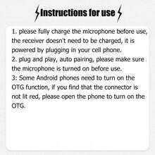 Wireless Lavalier Microphone Suitable For Smartphones, Plug And Play Wireless Microphone For Video/Audio Recording, Lapel Microphone For Interviews/Vlogs/Teaching - White - View 9